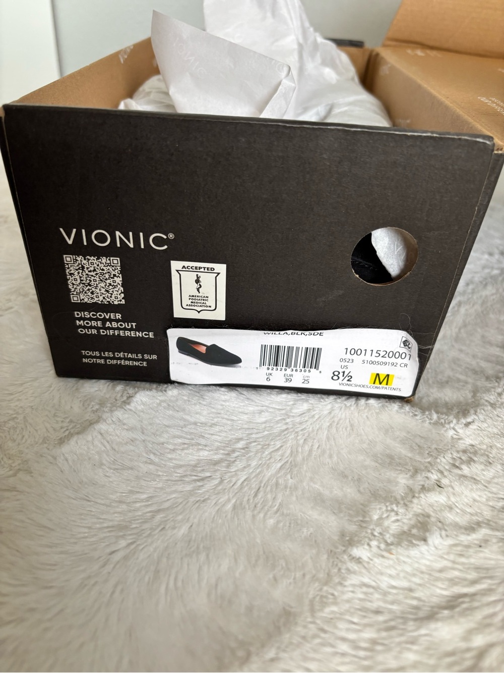 Vionic Black Suede Arch-Support Loafers Brand New - Picture 4 of 4